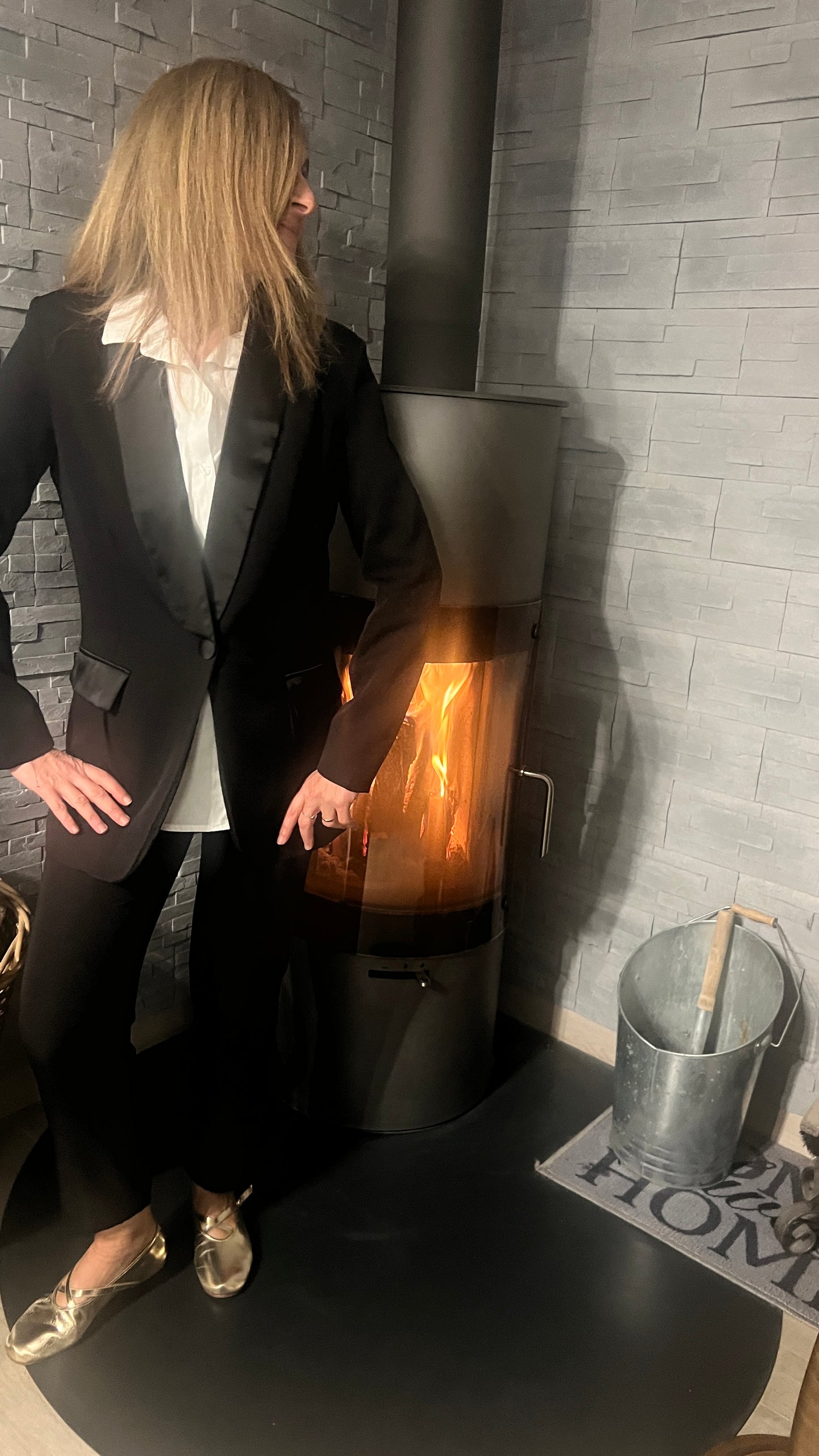 BLAZER NOIR DE SMOCKING