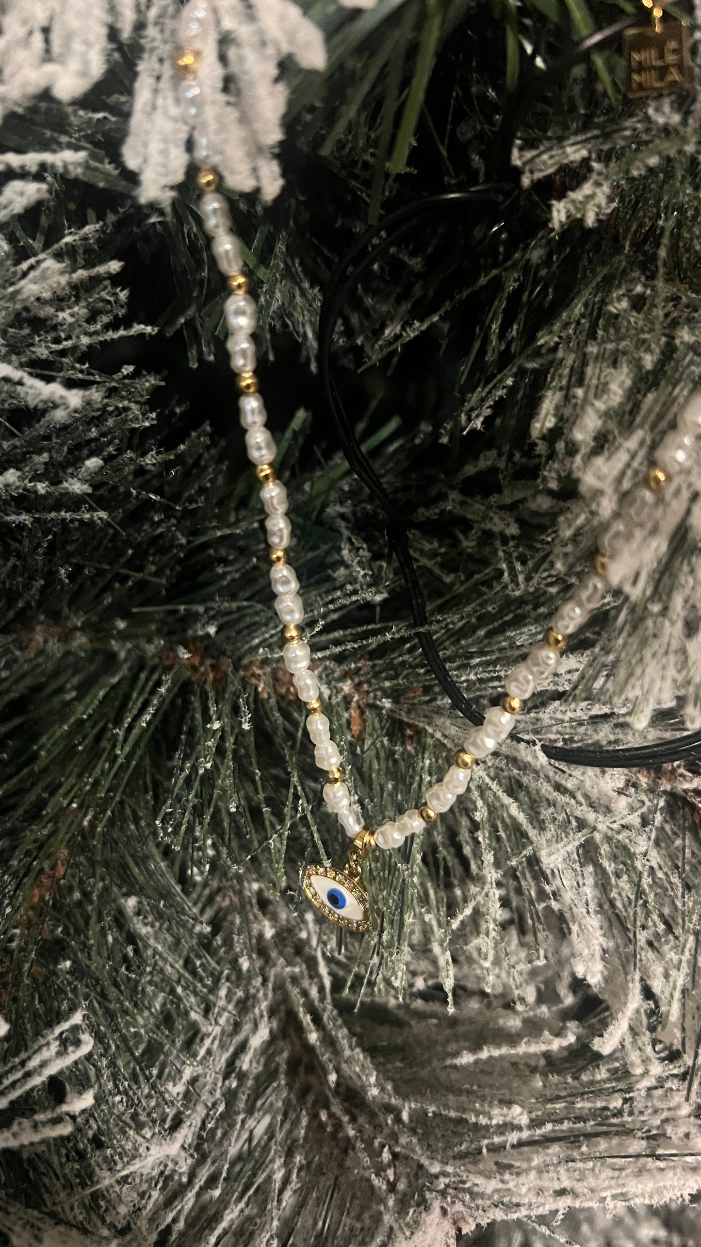 COLLIER PERLES CULTURE CHARMS "MILE MILA"