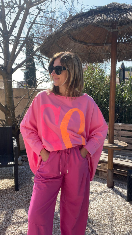 PANTALON JOGGING ROSE FUCHSIA "BALLOON PANTS"