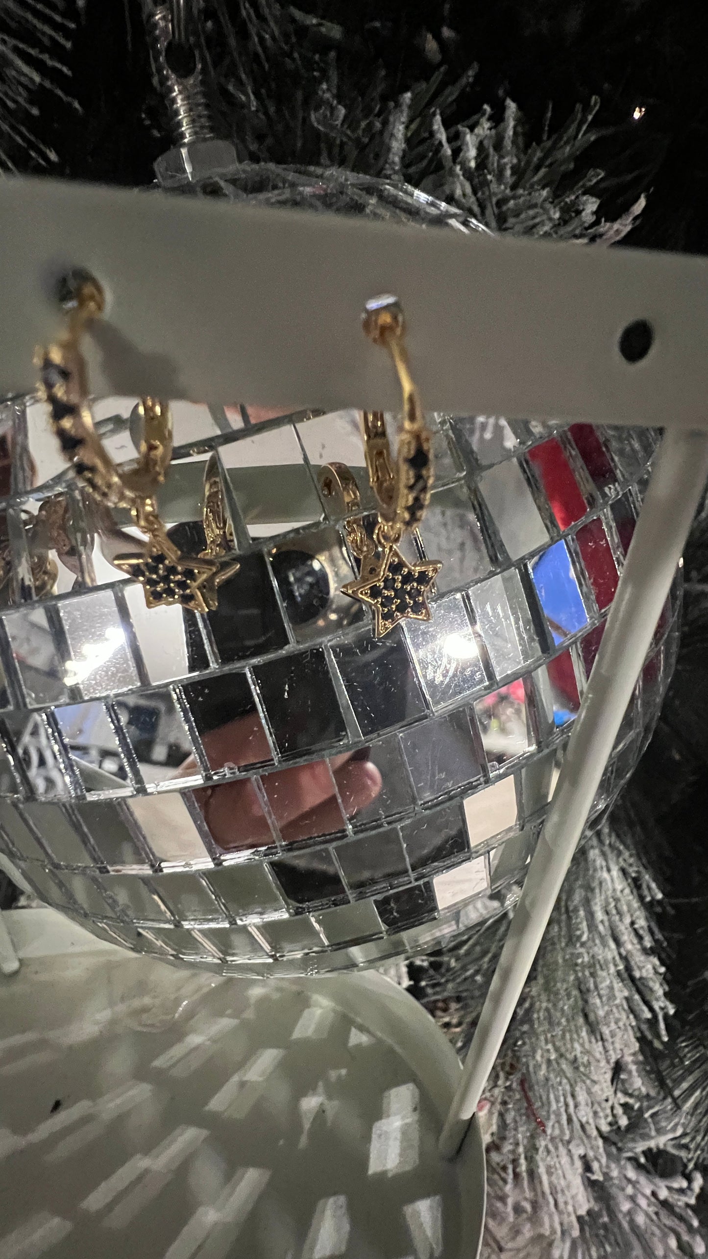 ANNEAUX DORES & NOIRS ETOILES