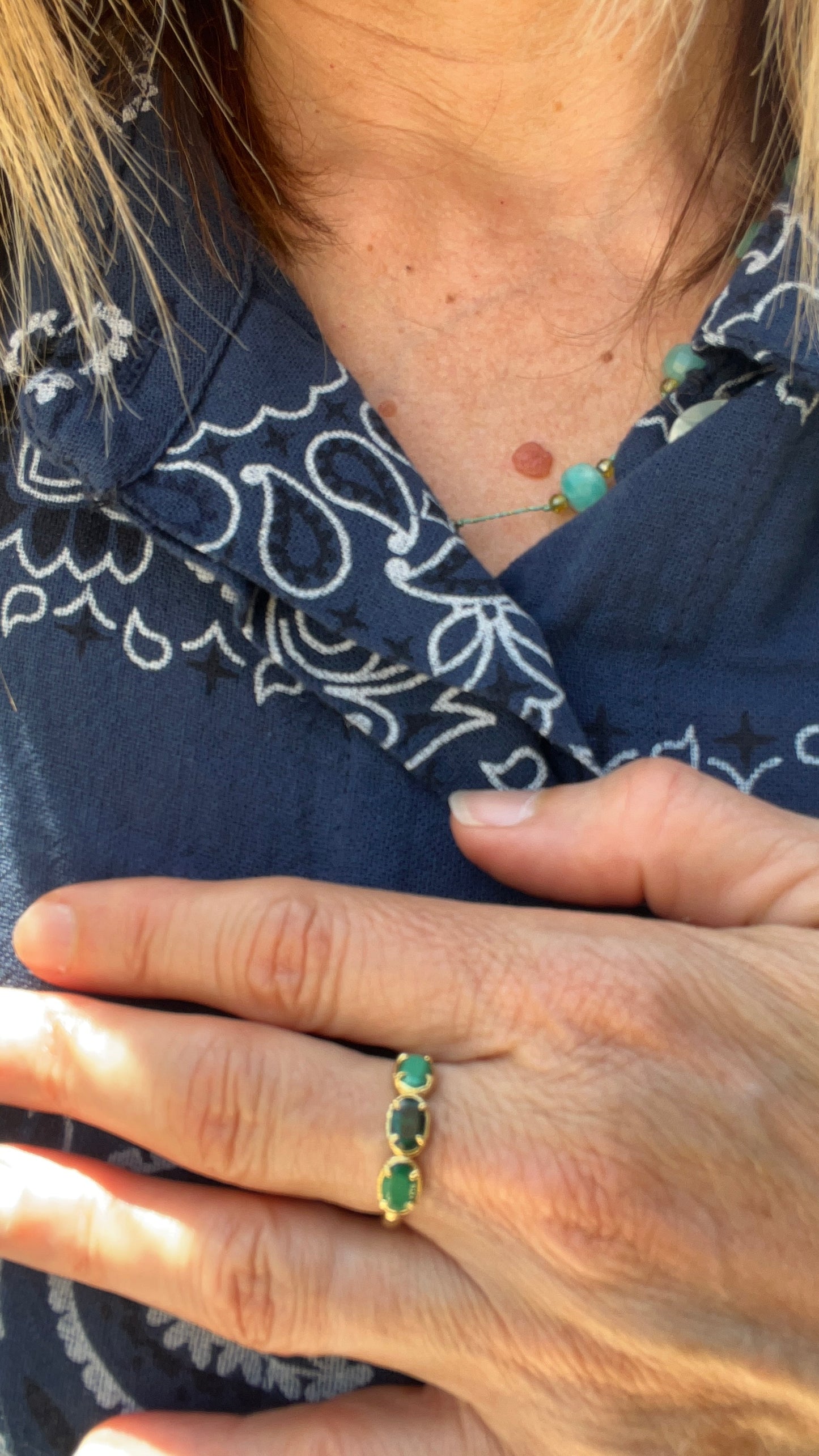 BAGUE  MINIS PIERRES PRECIEUSES HABAHA