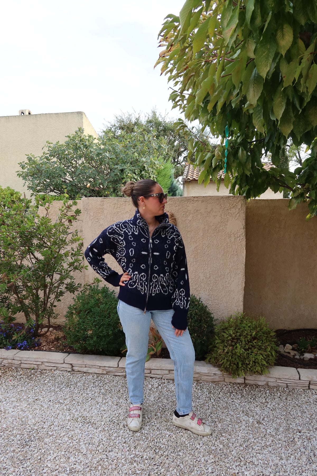 GILET BANDANA BLEU MARINE