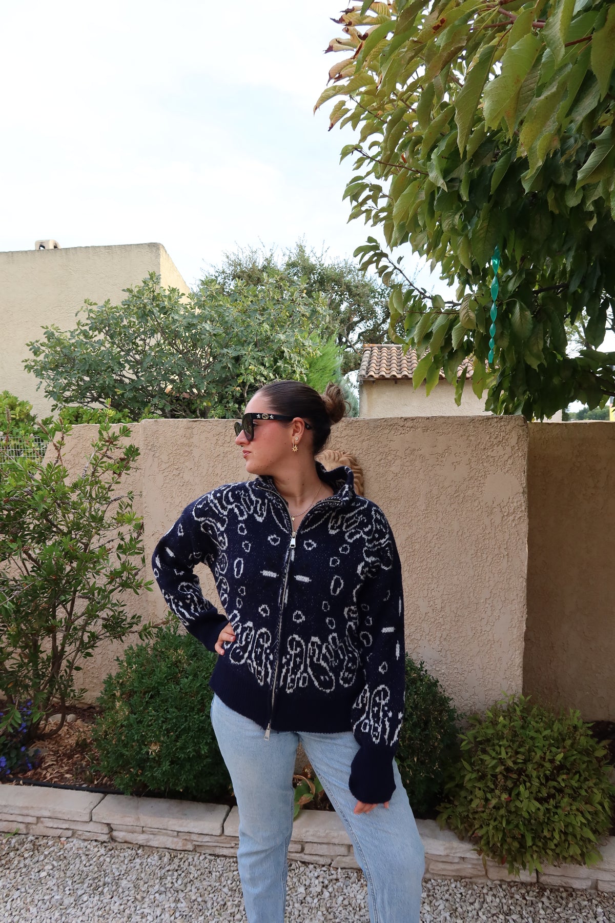 GILET BANDANA BLEU MARINE