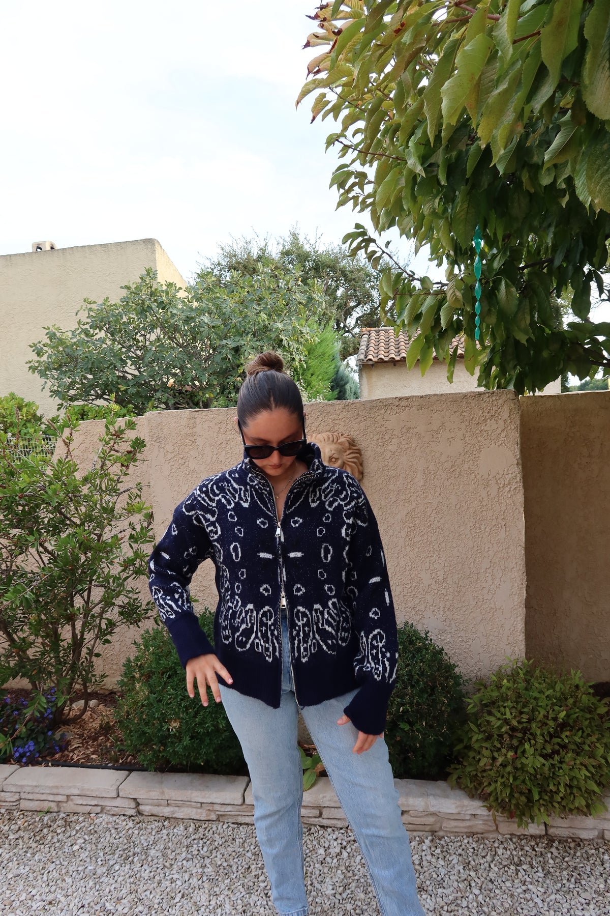 GILET BANDANA BLEU MARINE