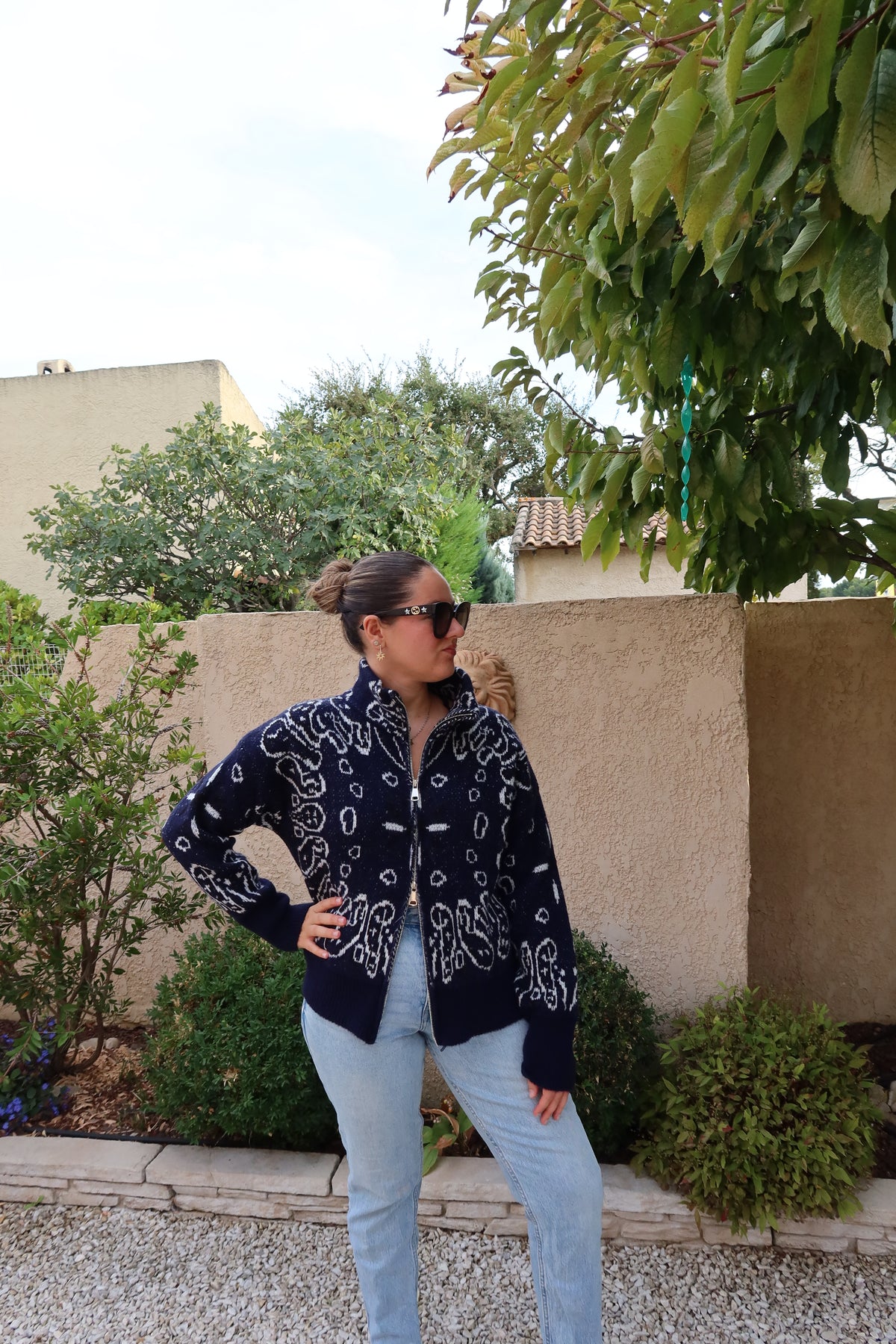 GILET BANDANA BLEU MARINE
