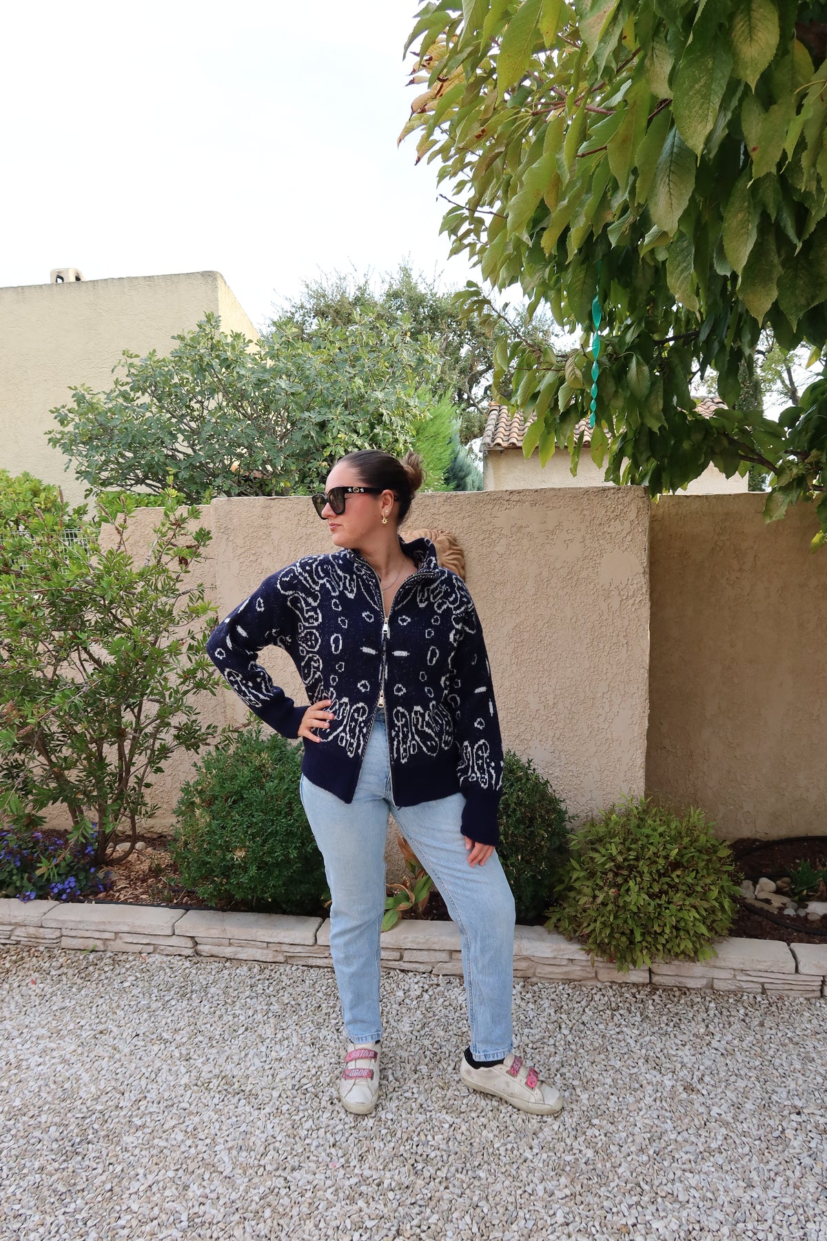 GILET BANDANA BLEU MARINE