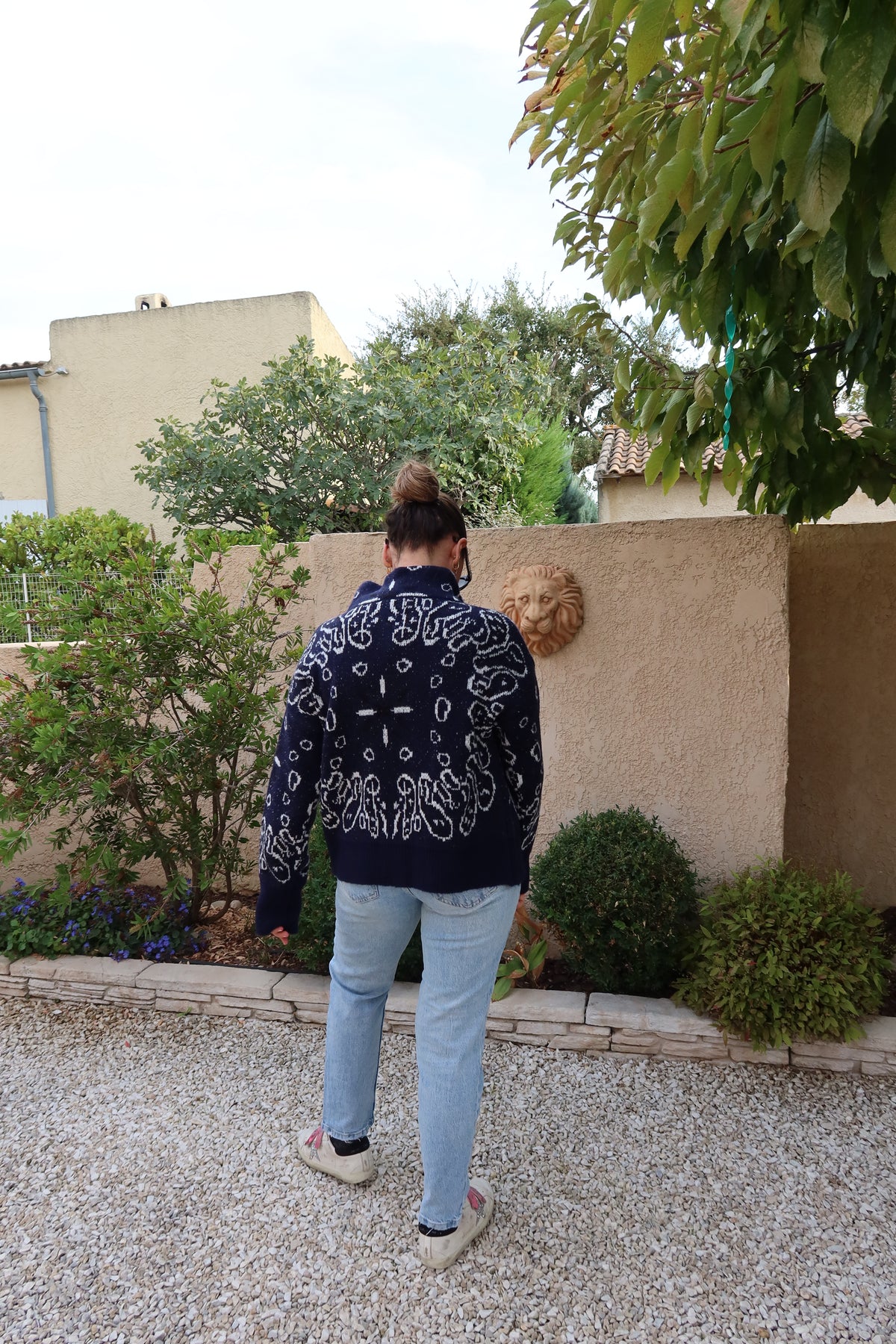 GILET BANDANA BLEU MARINE