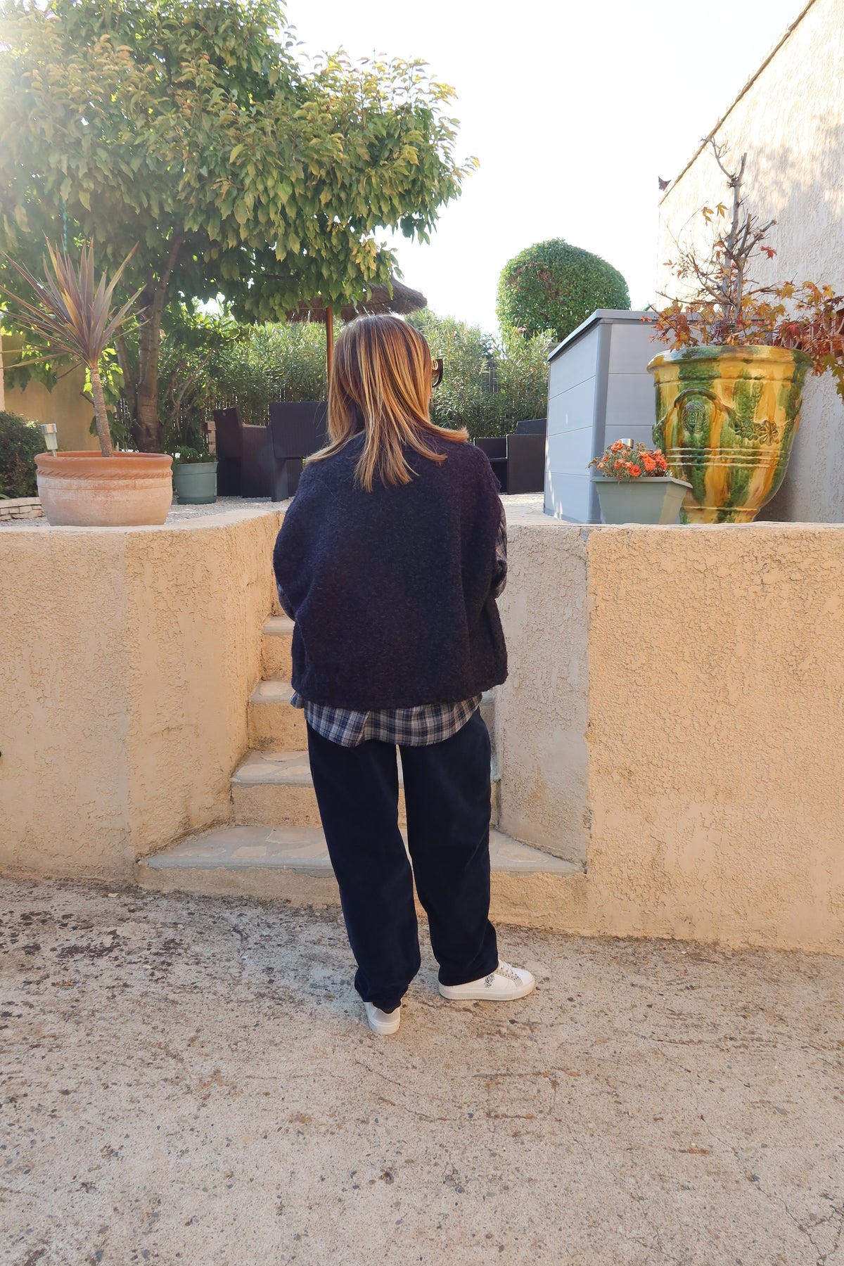 VESTE MARINE SANS MANCHES « MARIE »
