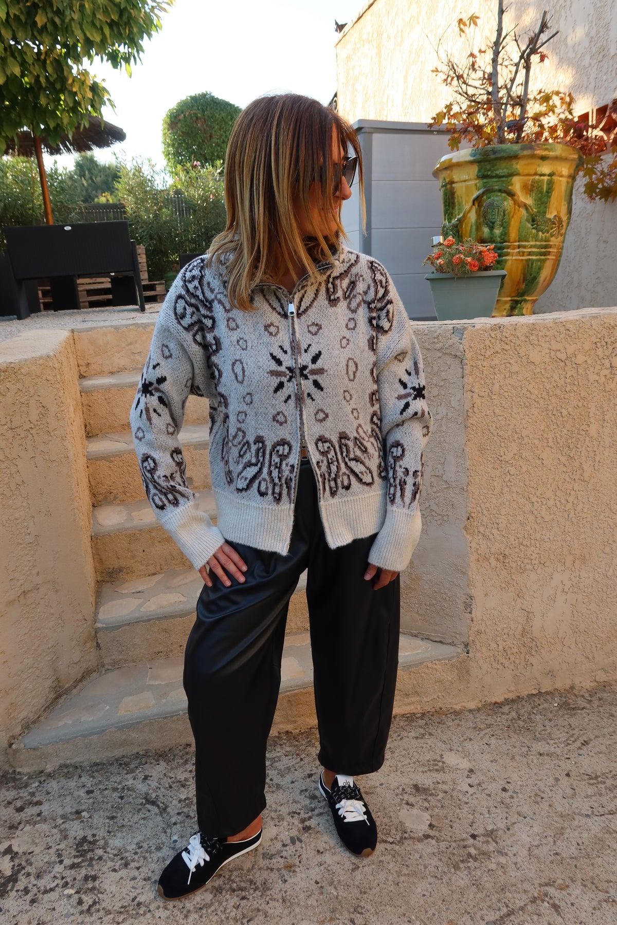 GILET BANDANA BEIGE