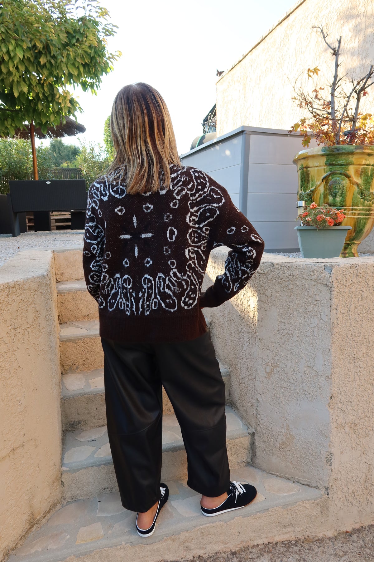GILET BANDANA CHOCOLAT