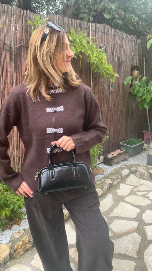PETIT SAC EN CUIR NOIR