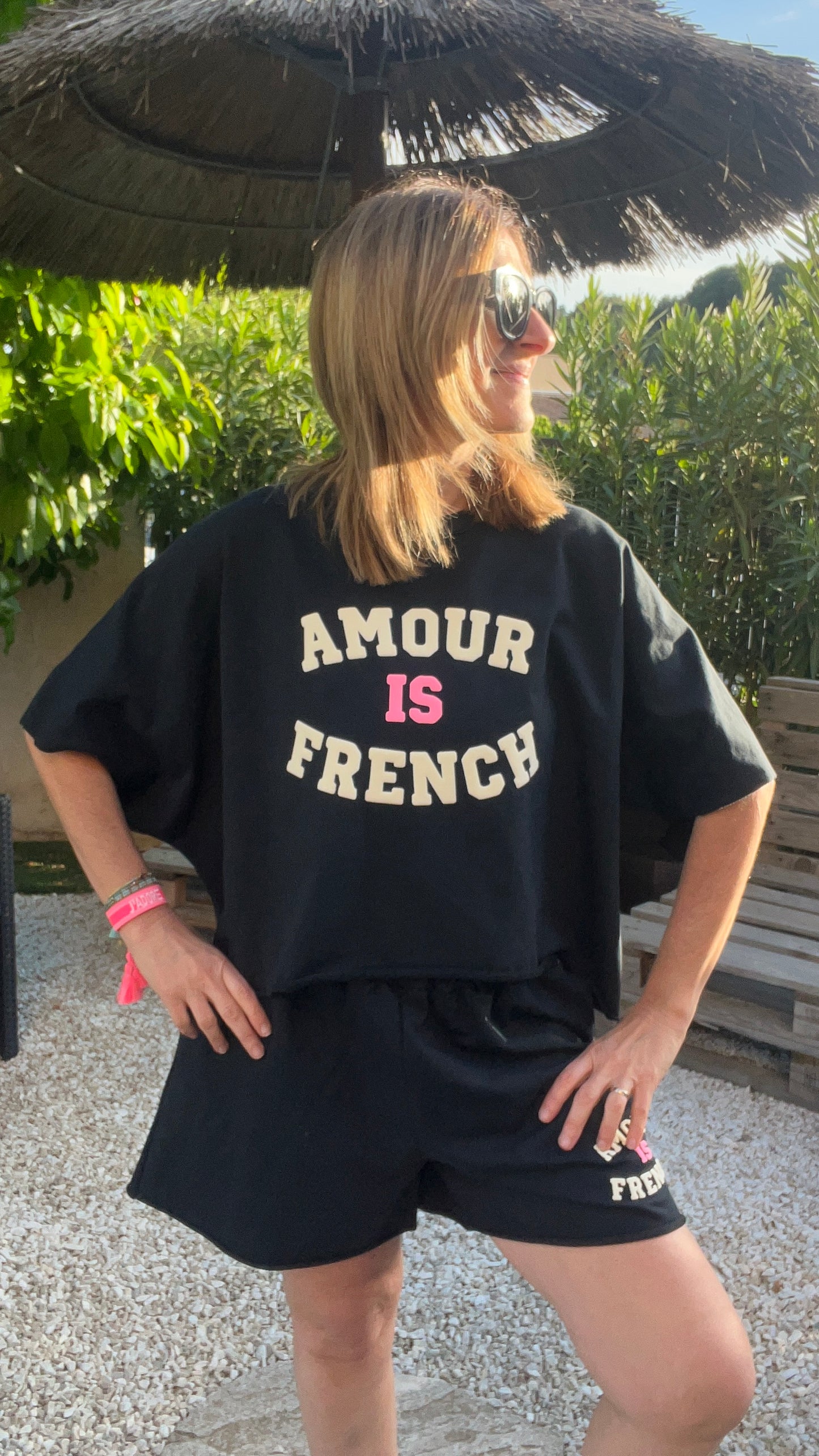 SHORT NOIR "AMOUR"