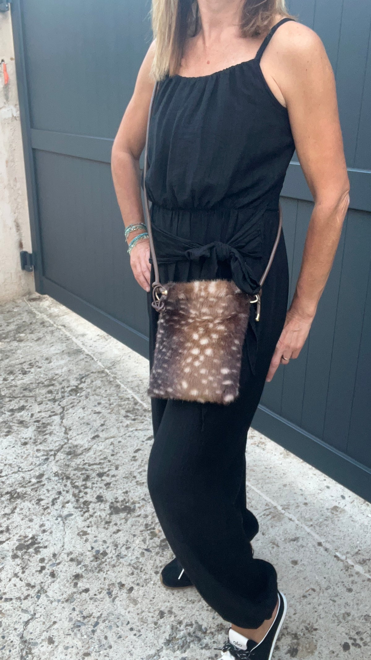 PETIT POCHETTE FOURRURE CHOCOLAT/BEIGE "BAMBI"