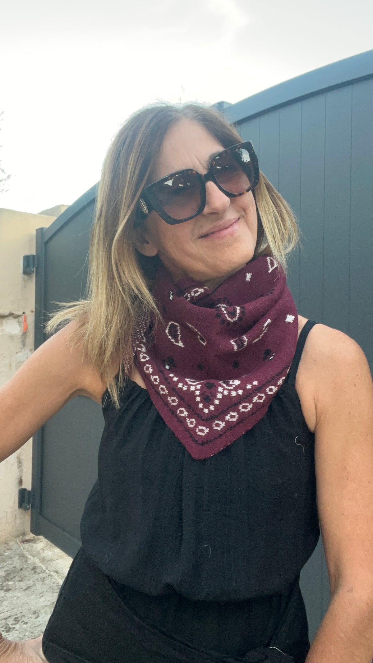 PETIT TRIANGLE BORDEAUX "BANDANA"