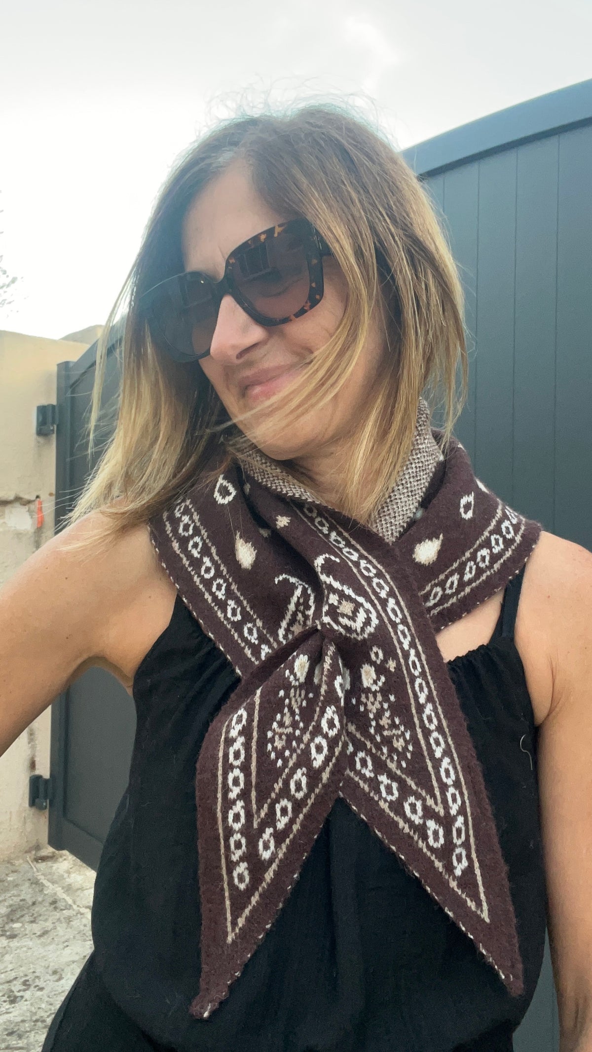 PETIT TRIANGLE CHOCOLAT "BANDANA"