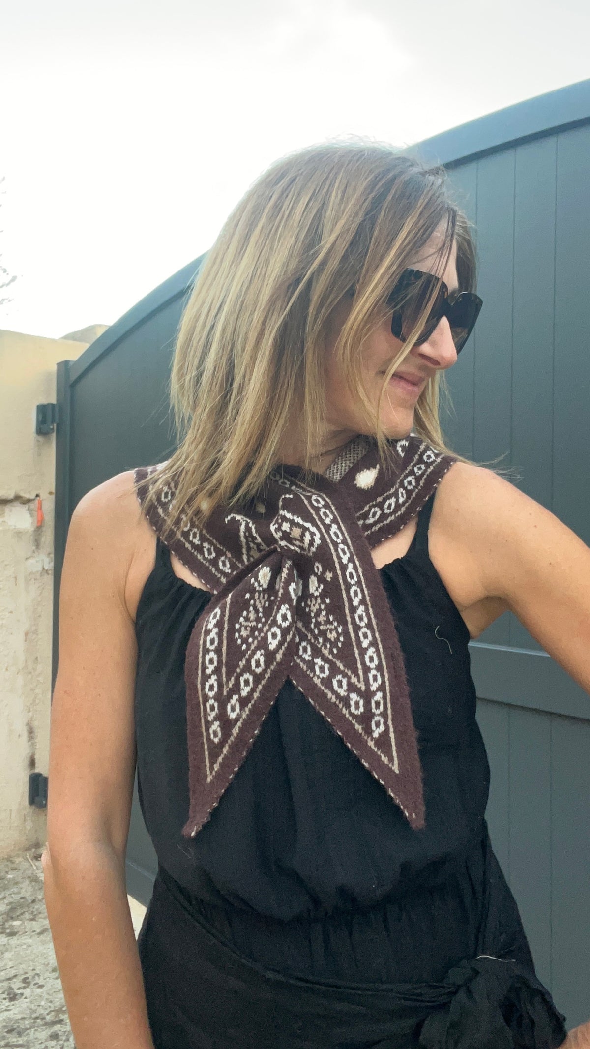 PETIT TRIANGLE CHOCOLAT "BANDANA"