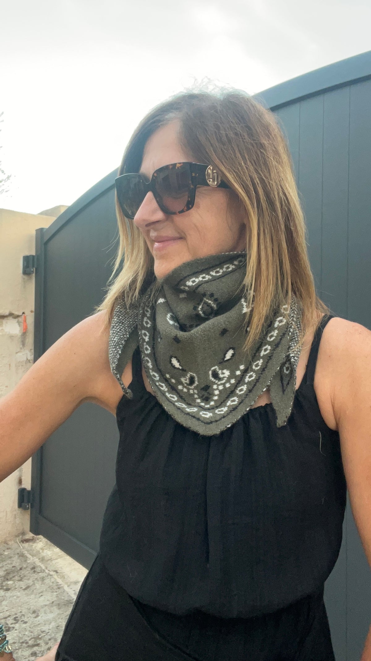 PETIT TRIANGLE KAKI "BANDANA"