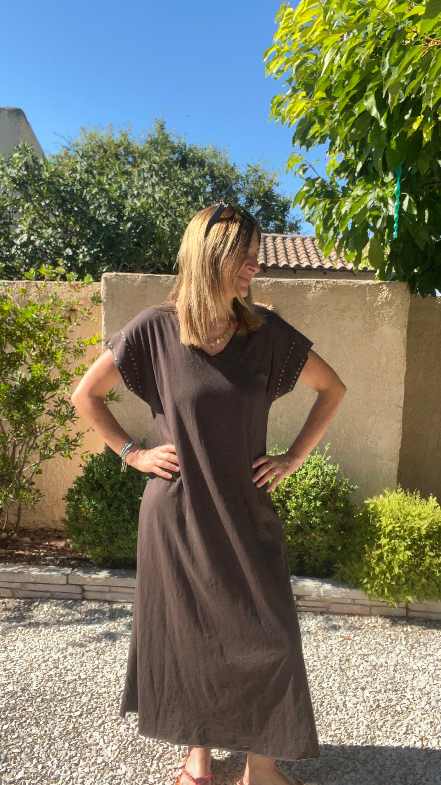 ROBE TEE SHIRT CHOCOLAT