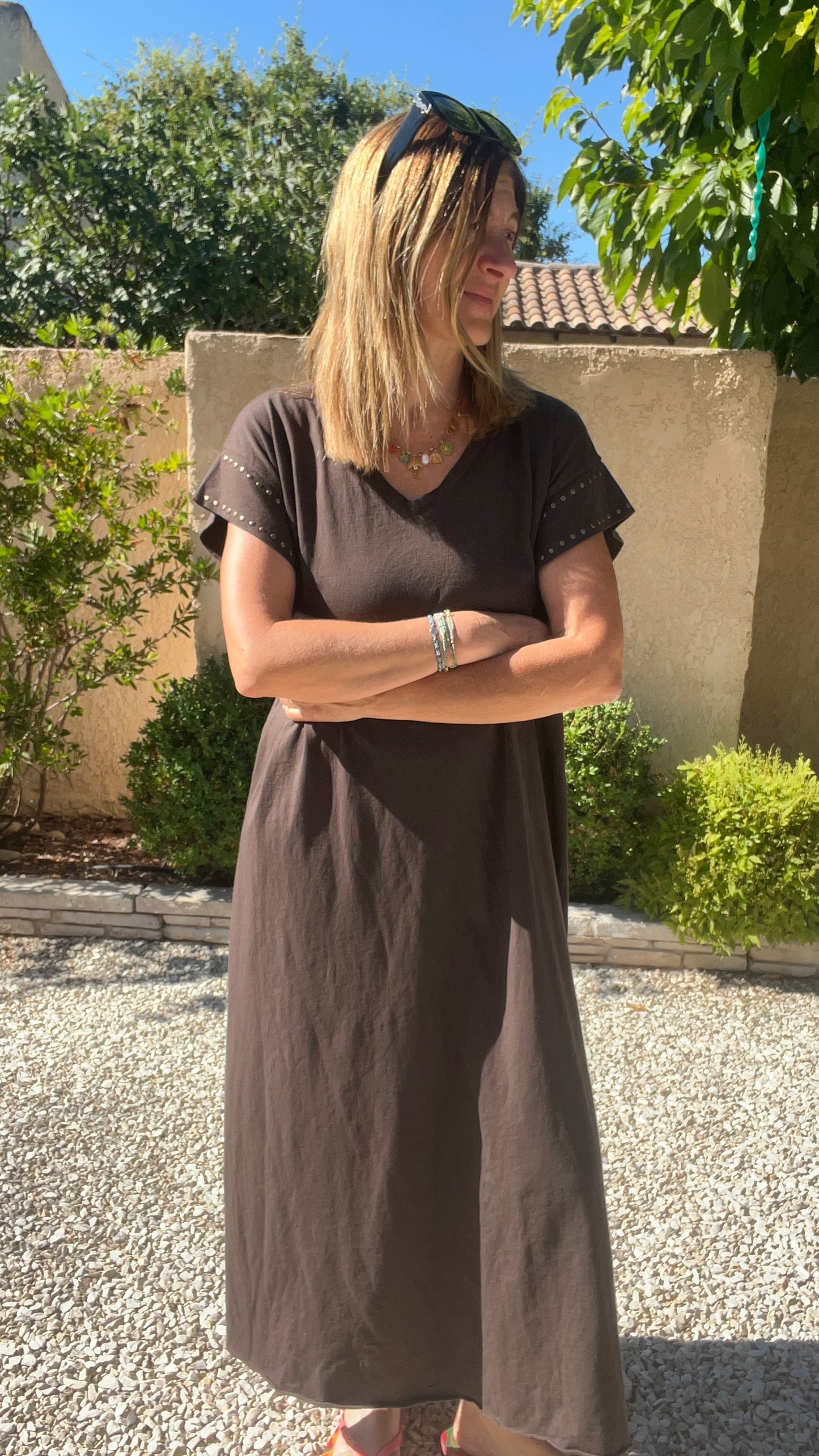 ROBE TEE SHIRT CHOCOLAT