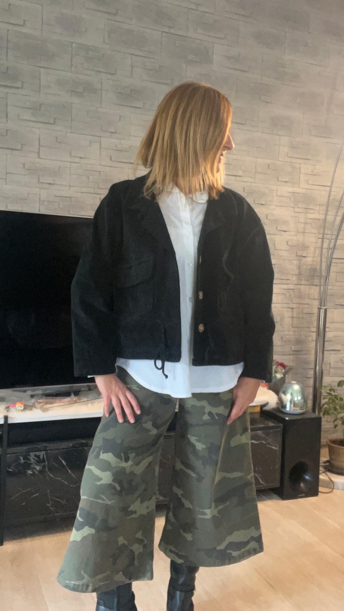 VESTE BLAZER VELOURS NOIR