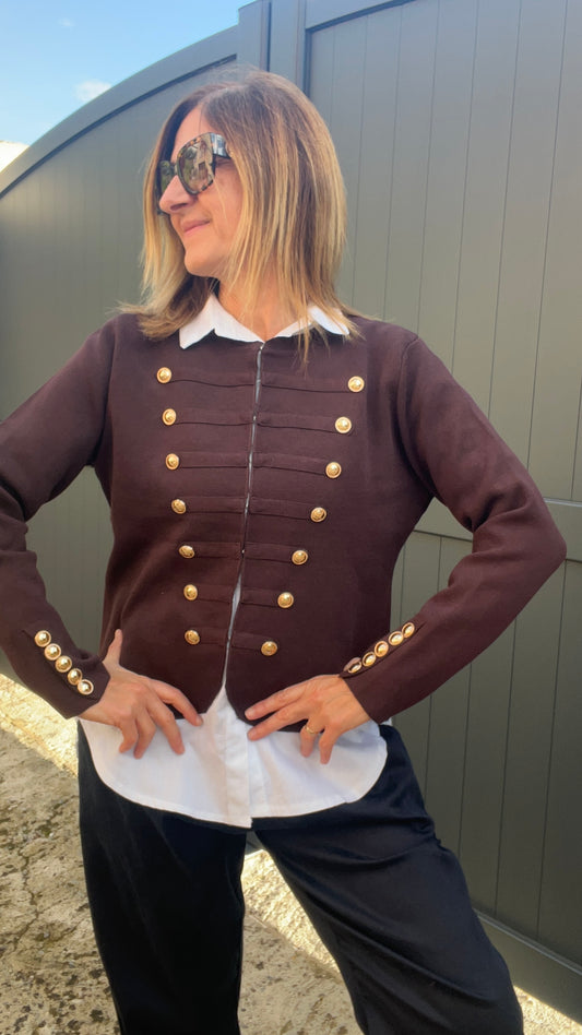 VESTE CHOCOLAT MILITAIRE