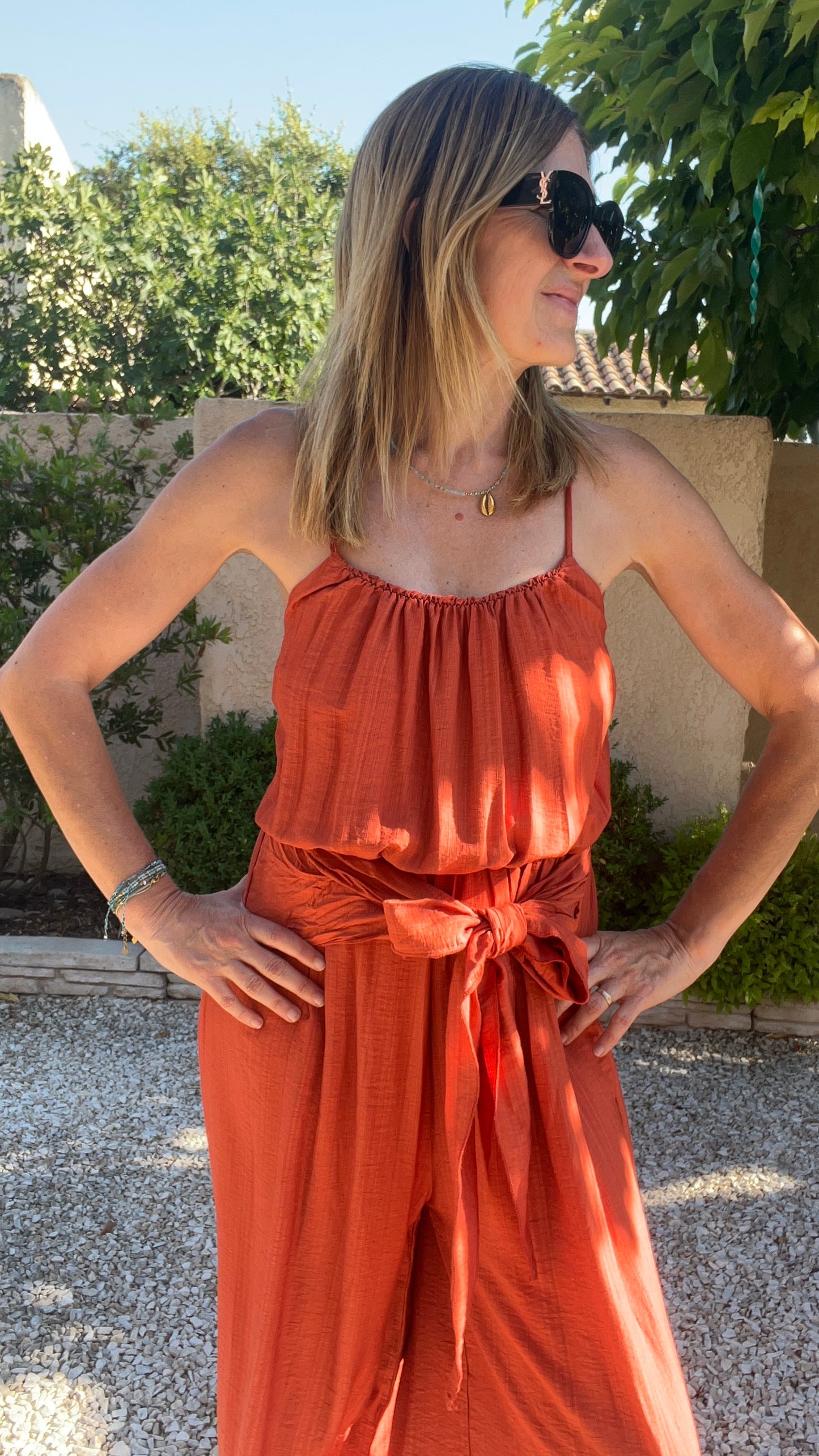 COMBINAISON TERRA COTTA PANTALON ALADIN
