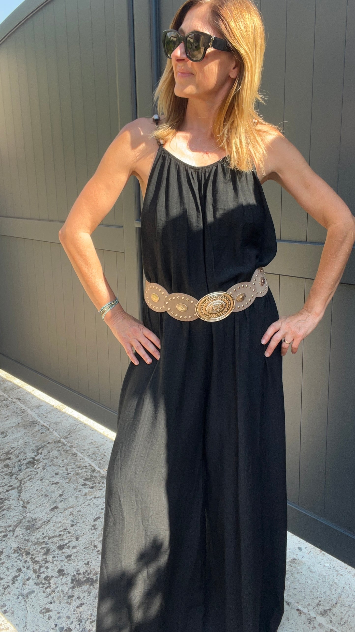 COMBINAISON PANTALON FLUIDE NOIRE
