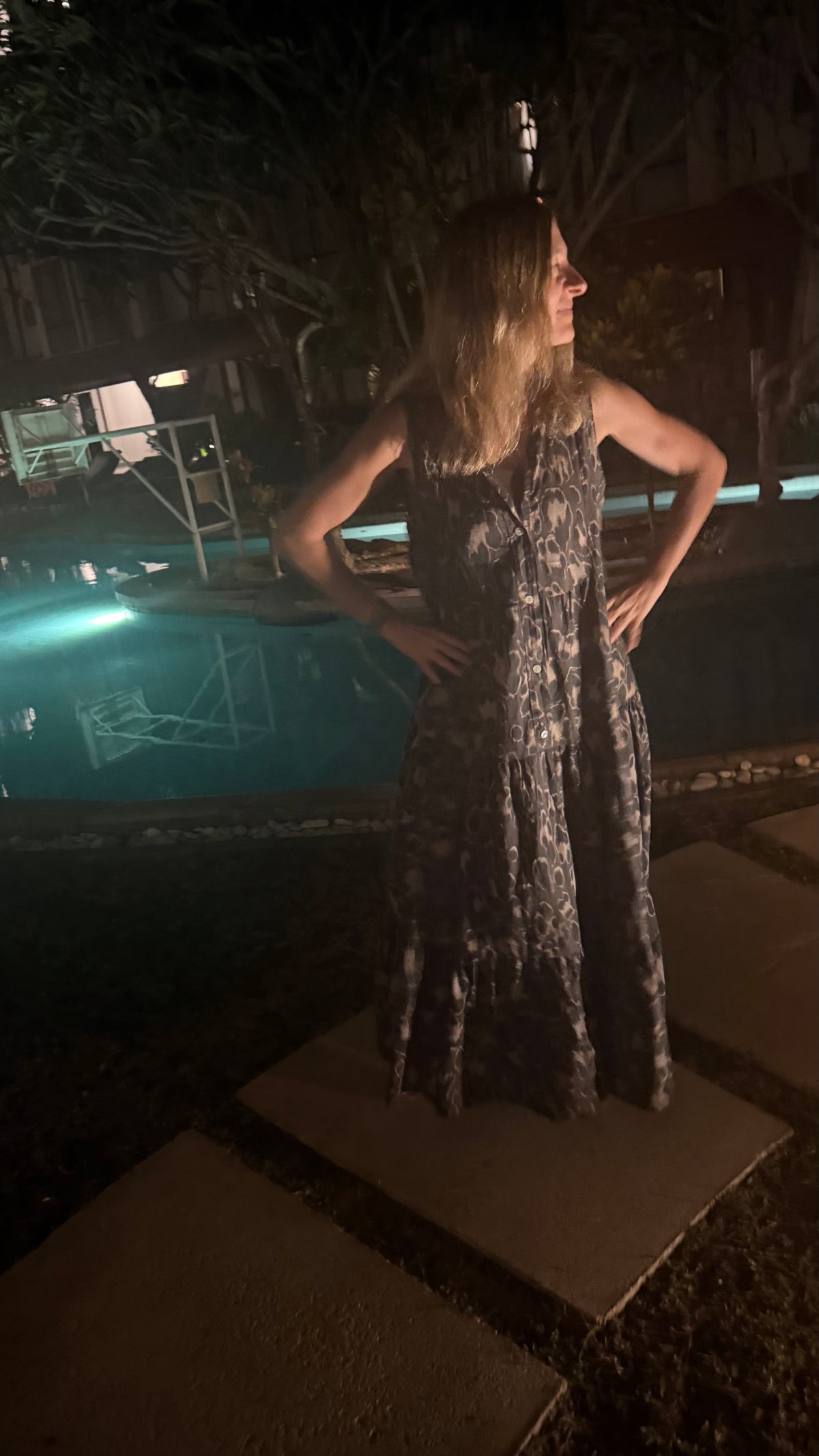 ROBE LONGUE LEOPARD CHOCOLAT/NOIRE/CAMEL