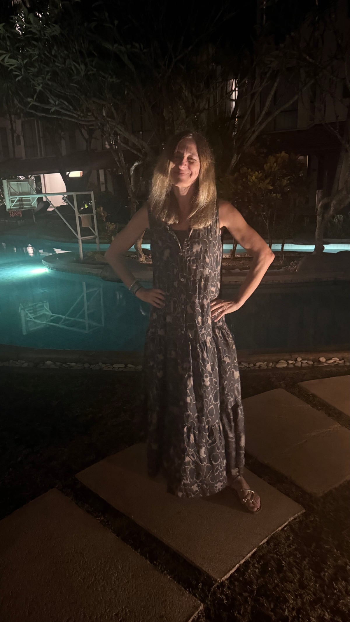 ROBE LONGUE LEOPARD CHOCOLAT/NOIRE/CAMEL
