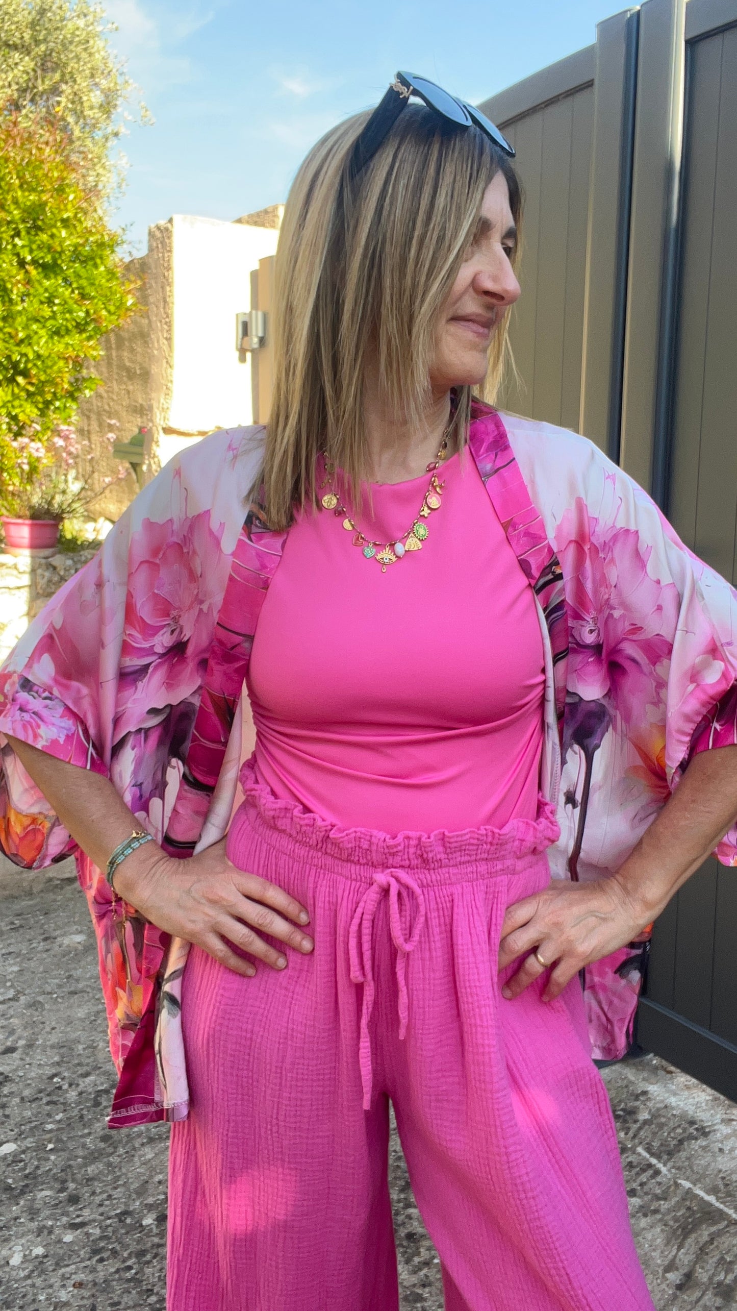 KIMONO ROSE FUCHSIA