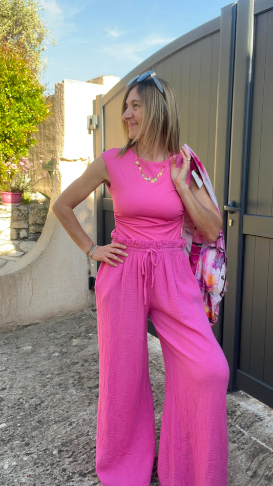 Body fuchsia dos nu "Bella"