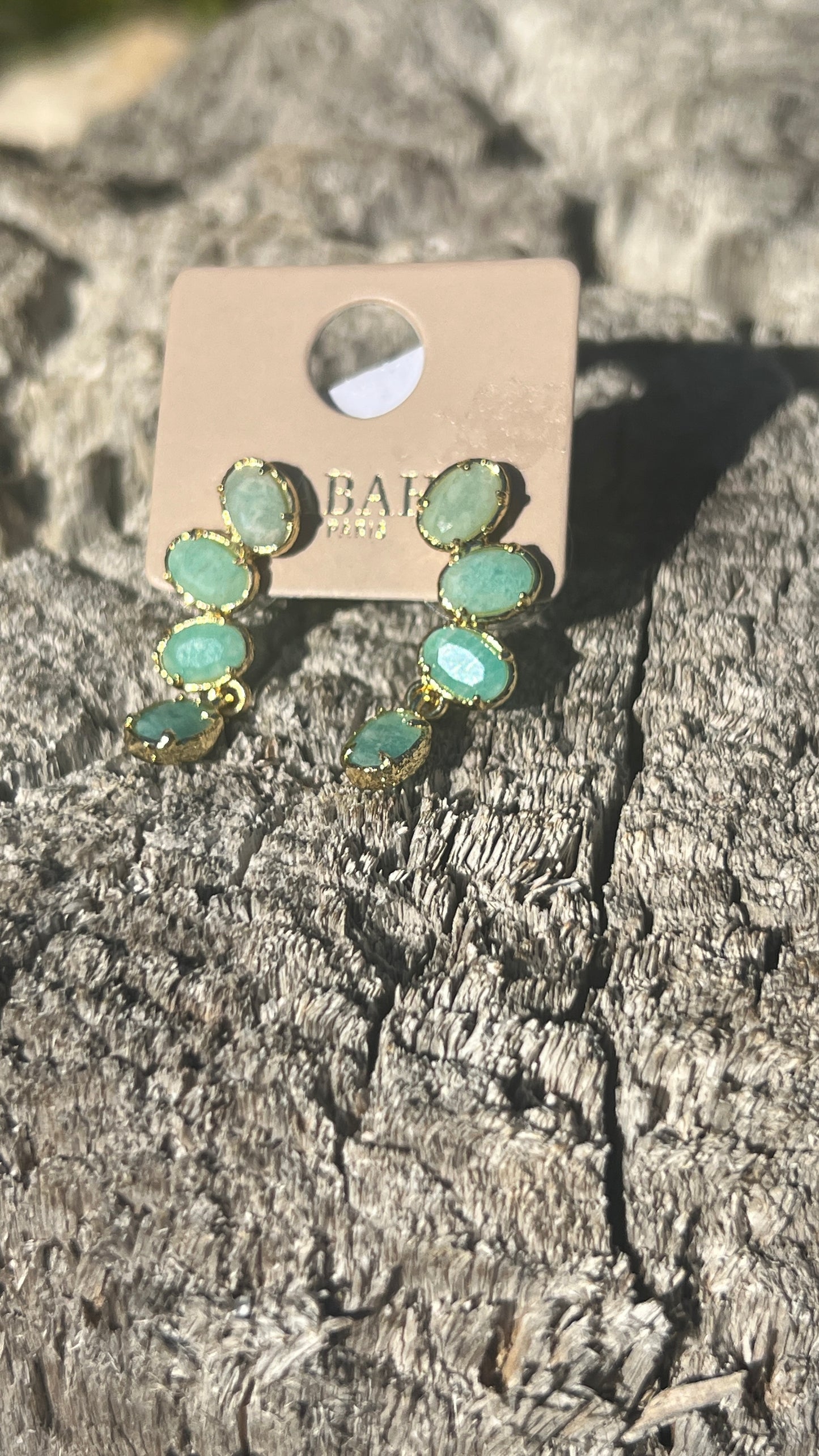 BOUCLES D'OREILLES PENDANTES COLORES  HABAHA