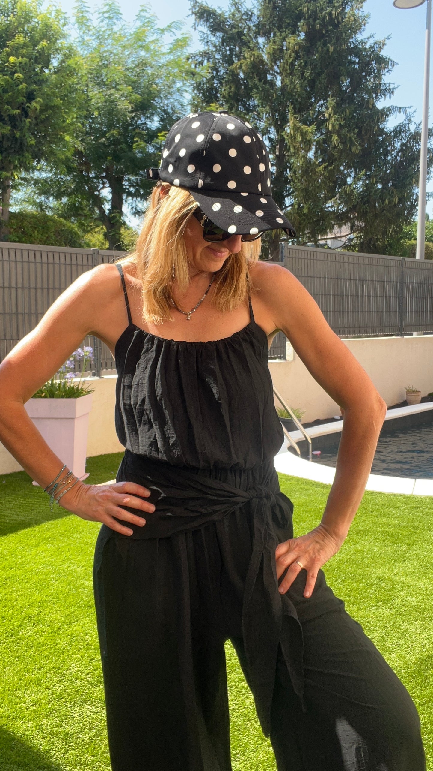 COMBINAISON PANTALON NOIR "ALADIN"