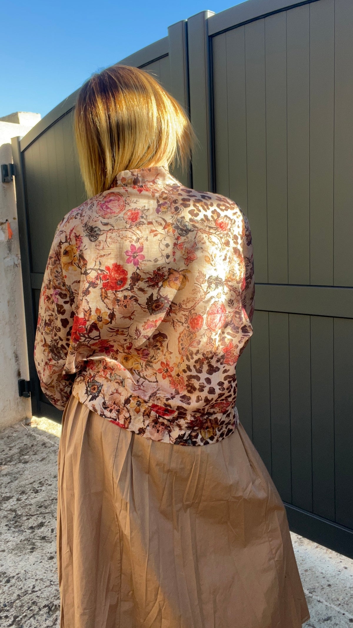 BOMBER LÉOPARD BEIGE/CHOCOLAT
