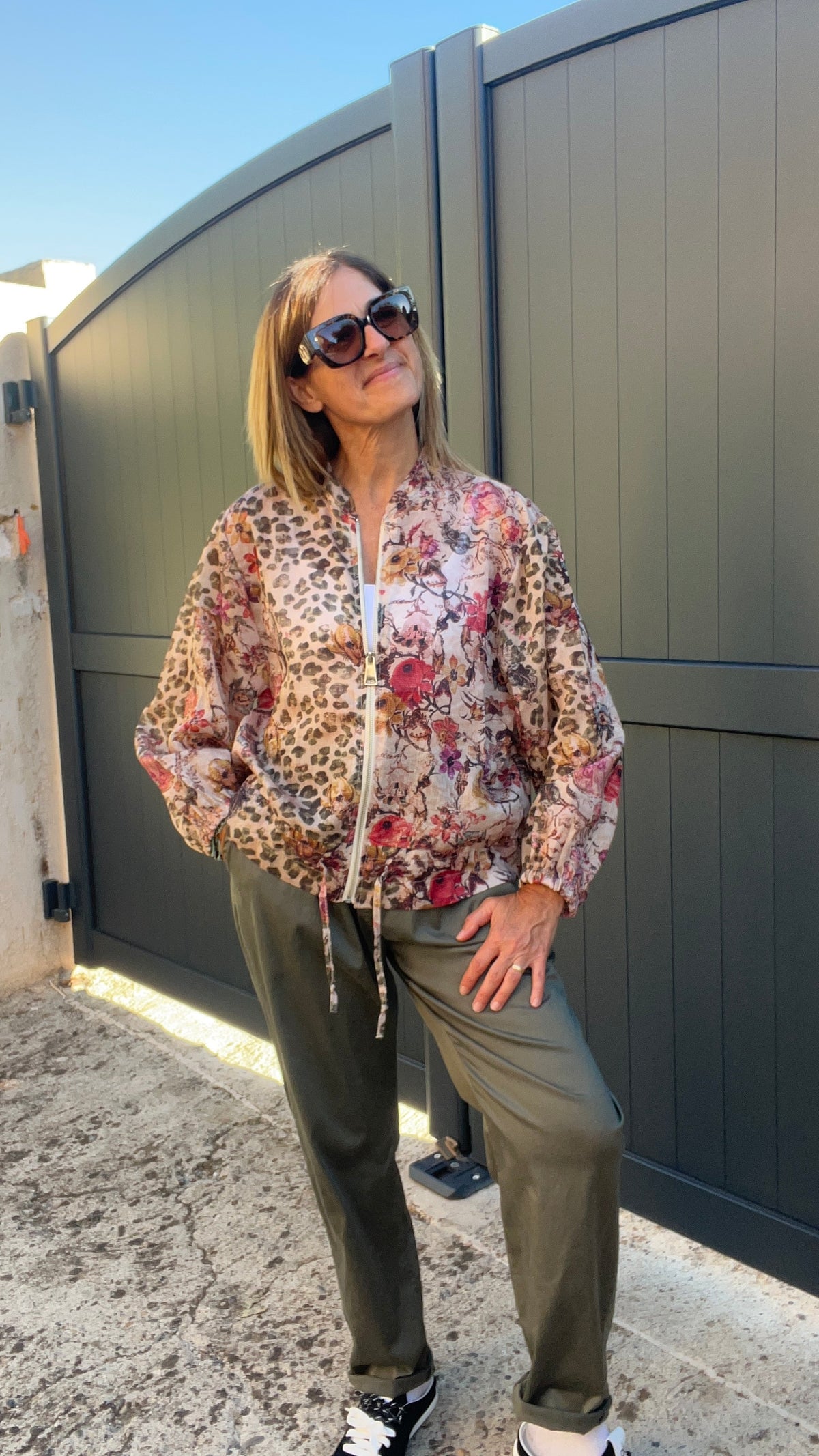 BOMBER LÉOPARD BEIGE/KAKI