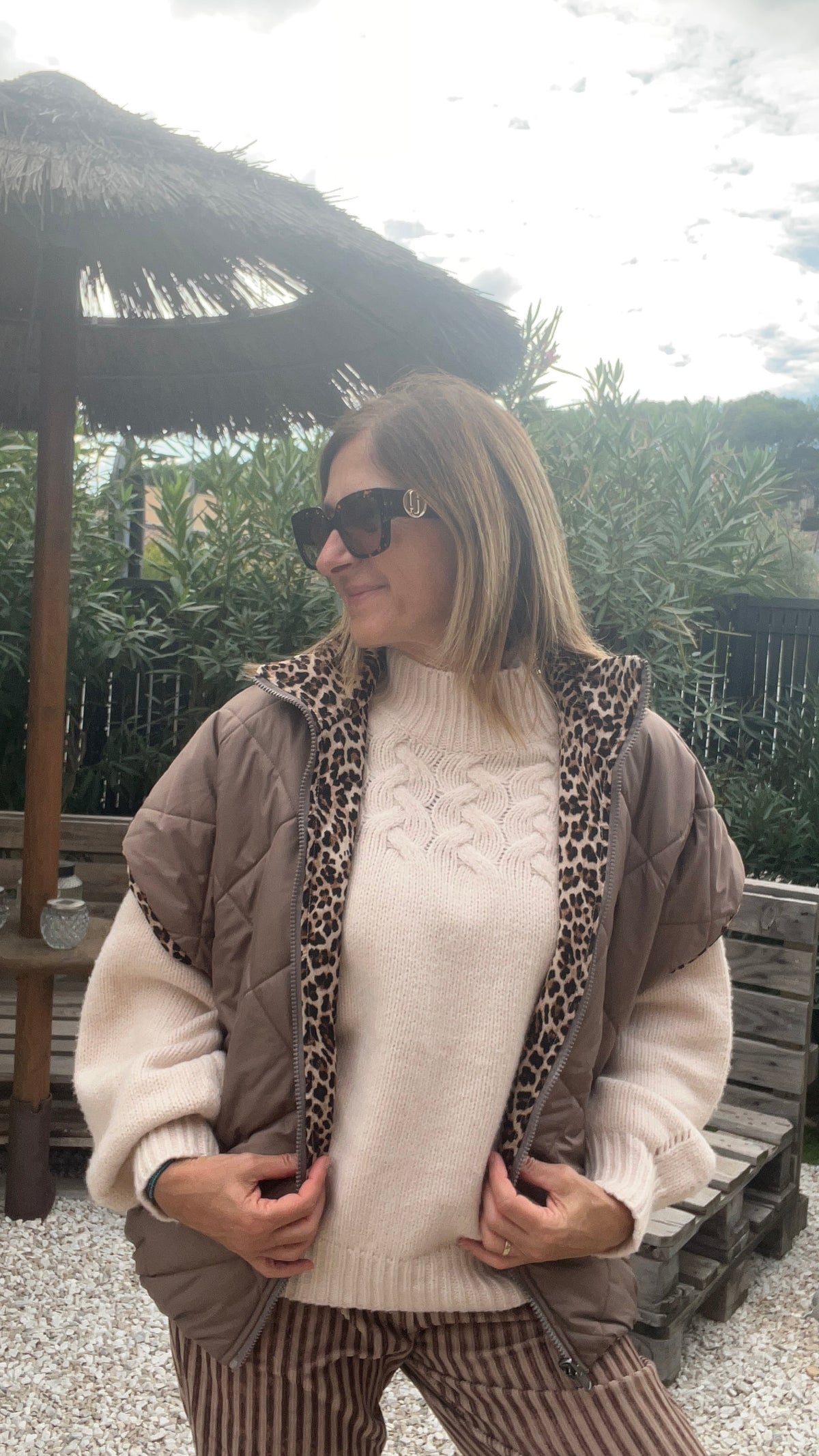 PULL TORSADE BEIGE