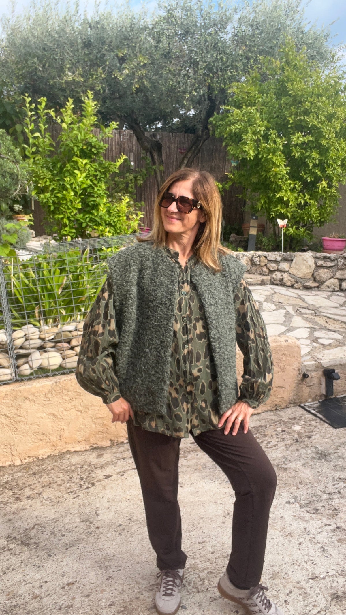 PANTALON CHOCOLAT STYLE JOGGING CHIC