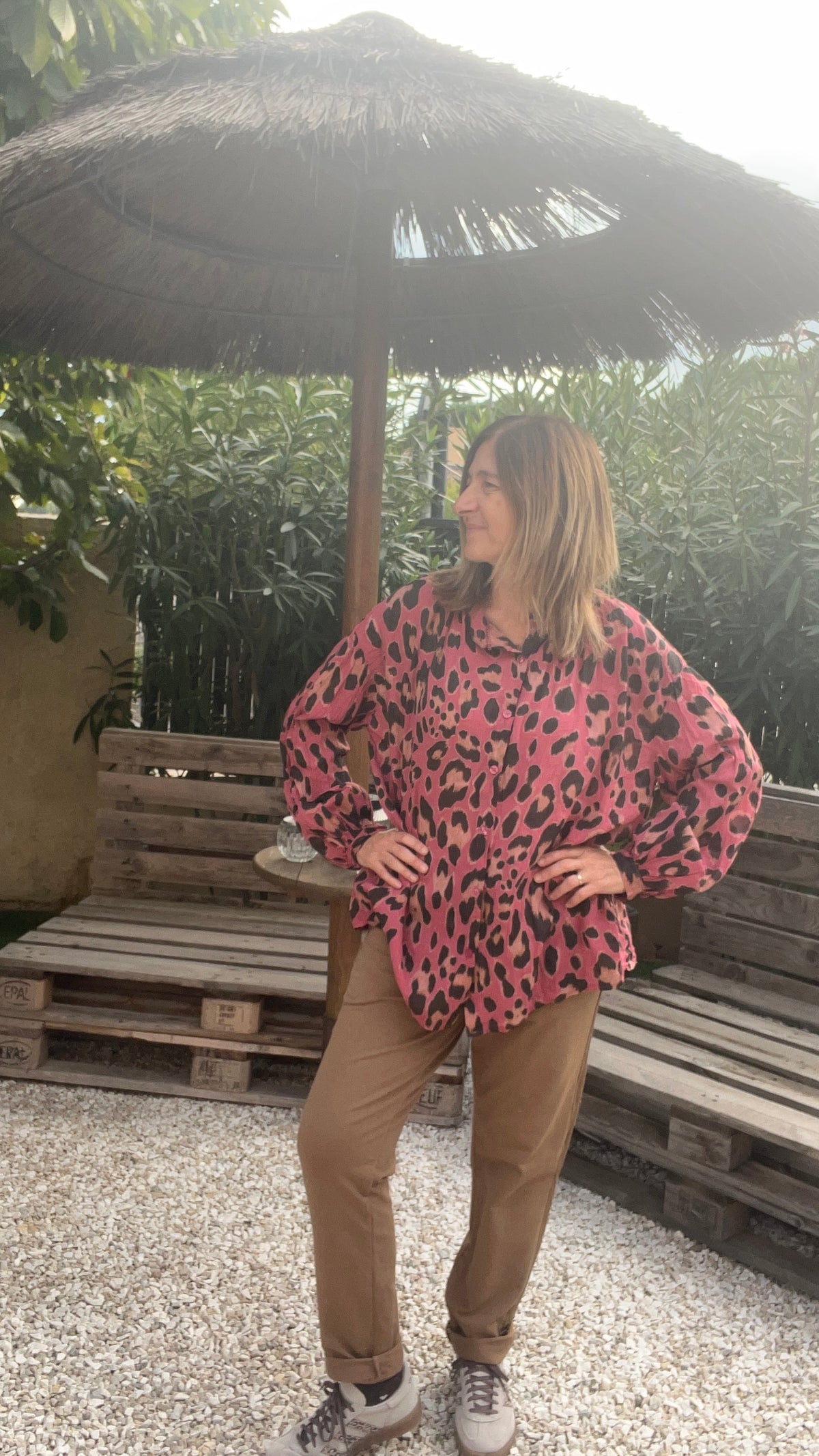 PANTALON CAMEL STYLE JOGGING CHIC