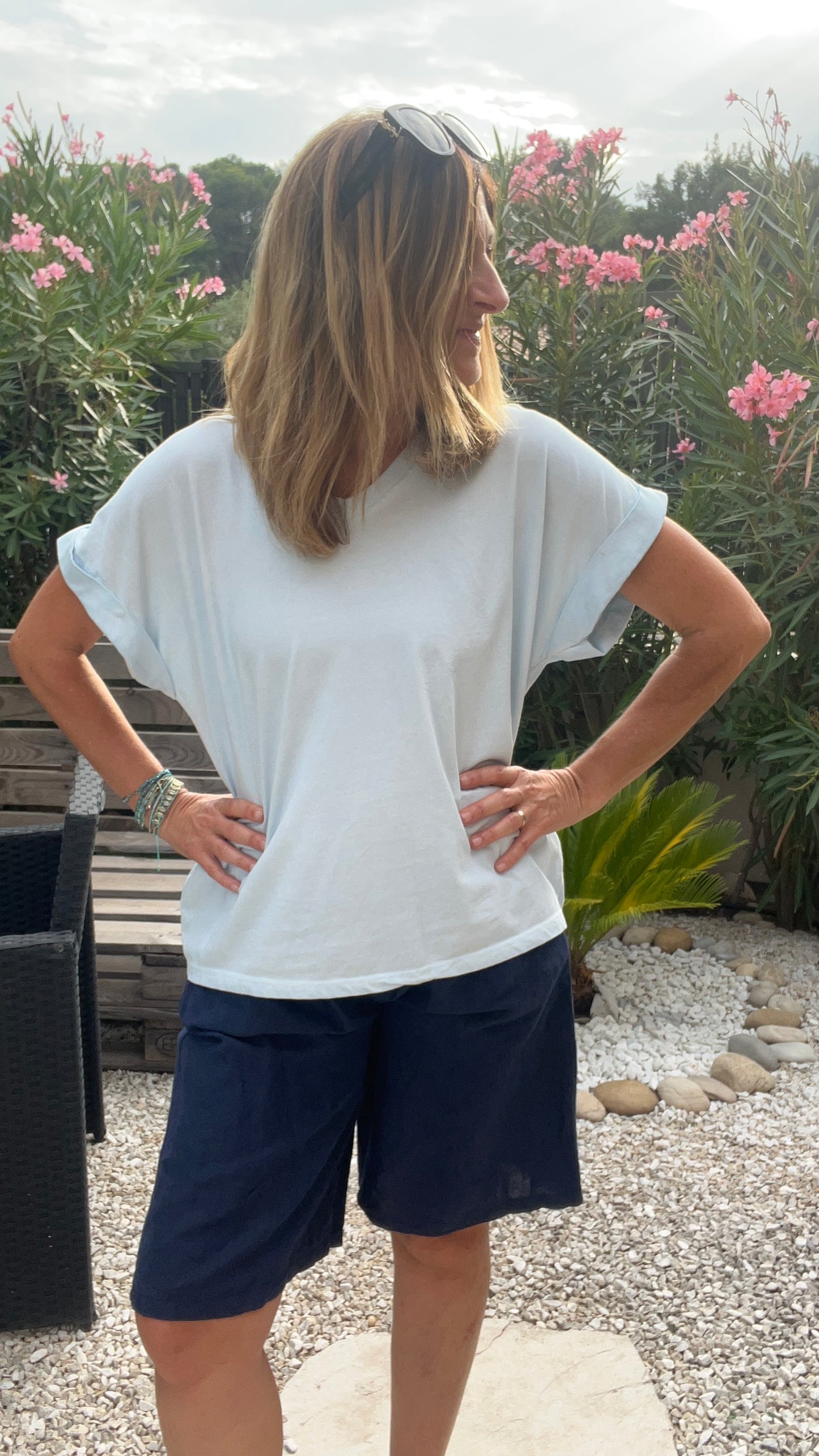 BERMUDA CHOCOLAT BLEU MARINE