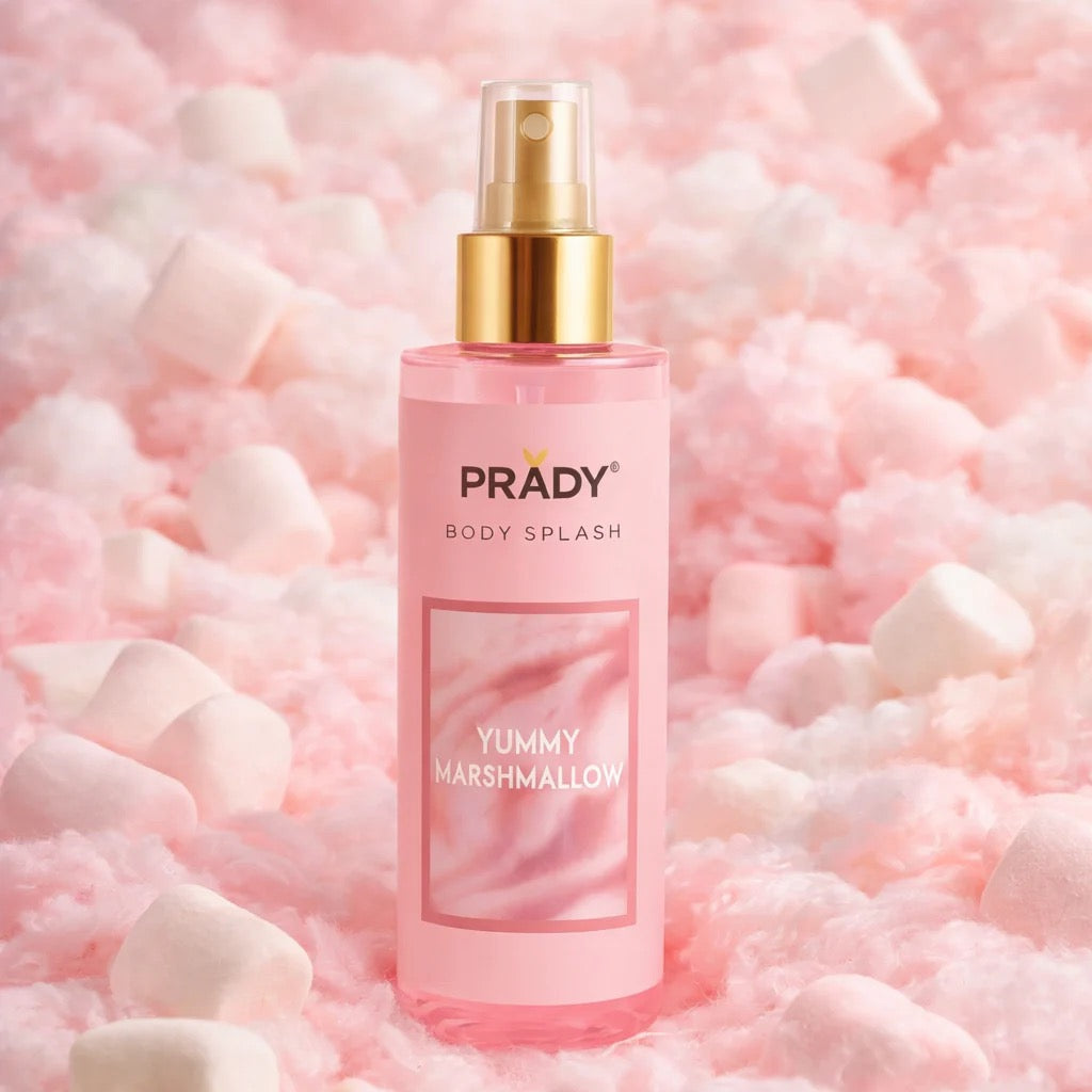 ✨ BRUME PARFUMEE GOURMANDE CCRPS & CHEVEUX YUMMY MARSHMALLOW - PRADY